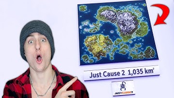 VIDEO GAME Maps Size Comparison | 2021 🗾 *REACTION*