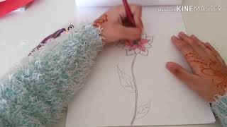 Drawing a cute flower