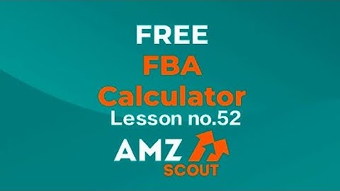 Free FBA Calculator On Amazon With Shahid Anwer (Lesson no.52)