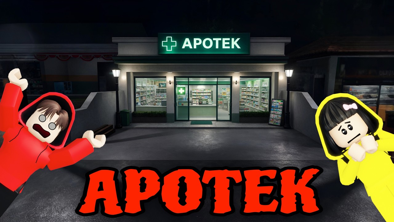 Yuta, Mio Dan Baby Celine Jaga Apotek Tapi Malah Didatangi Hantu || ROBLOX