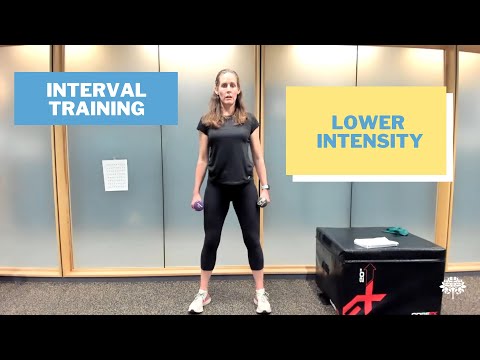 Interval Training: Lower Intensity