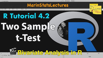 Two-Sample t Test in R (Independent Groups) with Example | R Tutorial 4.2 | MarinStatsLectures