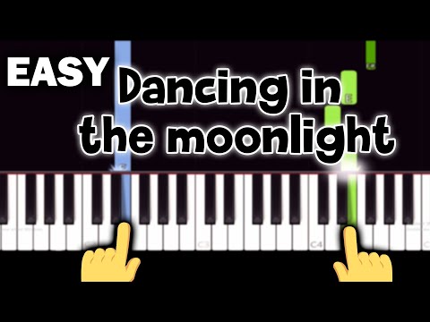 Toploader - Dancing in the Moonlight - EASY Piano tutorial