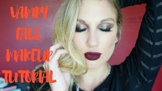 VAMPY FALL MAKEUP TUTORIAL│WET N WILD FALL COLLECTION
