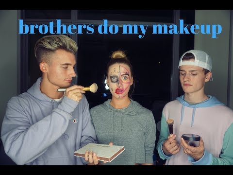 MY BROTHERS DO MY MAKEUP ft. WeeklyChris & Crawford Collins | Karisma Collins