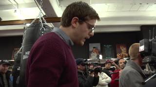 Guy Williams David Tua Press Conference Jono And Ben At Ten