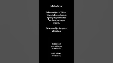 What is Oracle Data Dictionary in 1 minute.