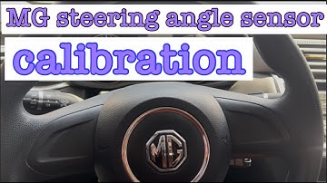 MG steering angle sensor calibration