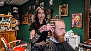 VAN GOGH Transformation 🔥 Ladybarber Sarah does an epic haircut 🇦🇹