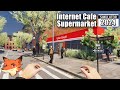 Internet cafe  supermarket simulator 2024 1 fr jouvre un supermarch et un cybercaf