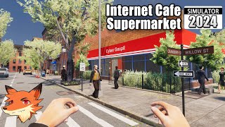 Internet Cafe & Supermarket Simulator 2024 #1 [FR] J'ouvre un supermarché et un cybercafé!