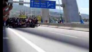 Mark Webber F1 Rio- Antirio Bridge Amazing Video 1