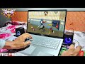 How to play free fire game in 4gb ram laptop with handcam gameplay #freefire 