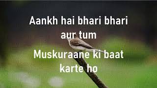 Aankh hai bhari bhari |Tum Se Achcha Kaun Hai |Kumar Sanu |Lyrics