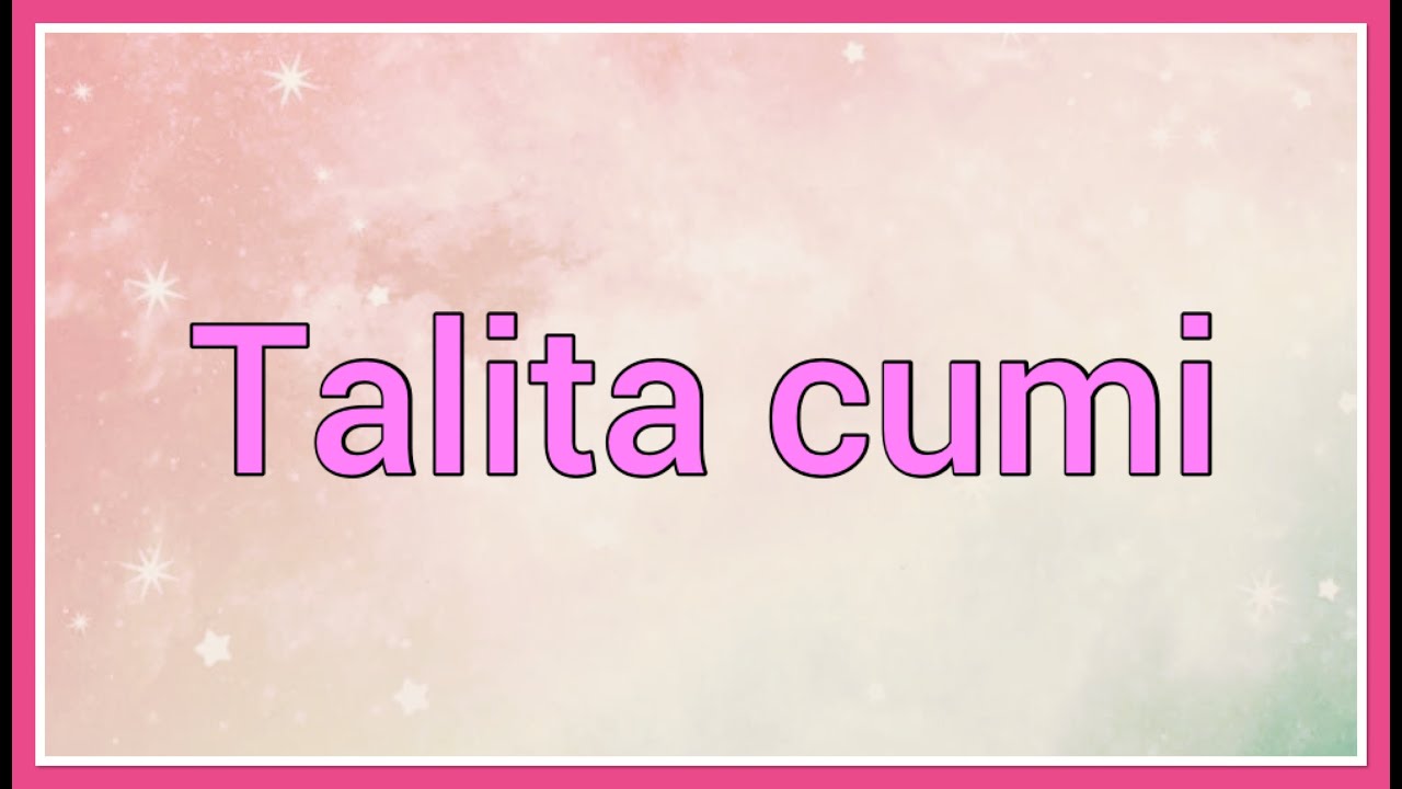 Talita Cumi Em Hebraico - RETOEDU