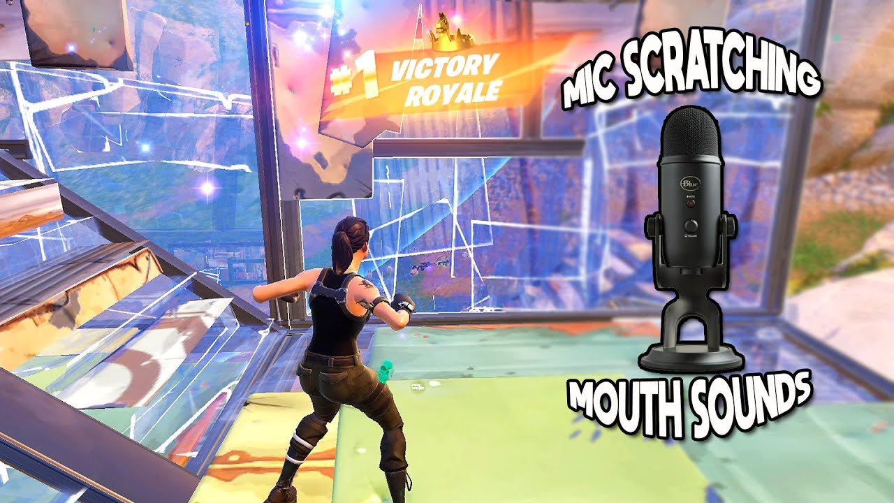 ASMR Fortnite with Mic Scratching and Mouth Sounds