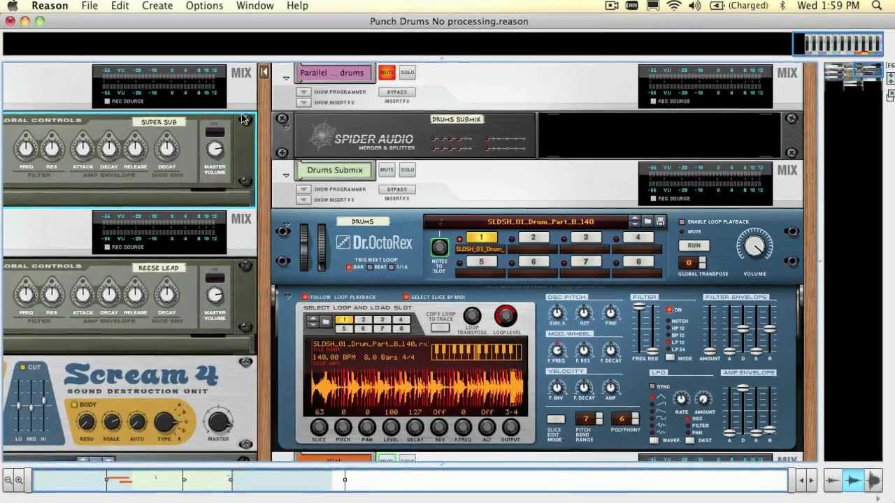 How to make your drums punchy - Reason Sound Design