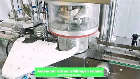 Automatic vacuum nitrogen filling can seamer,  can sealer, vacuum nitrogen flush seaming machine