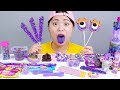 Purple Food Dessert Ice Cream Mukbang DONA 