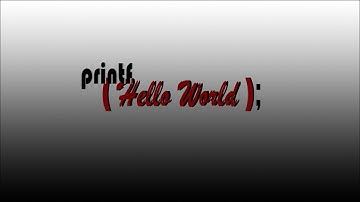 HELLO WORLD - printf in C++