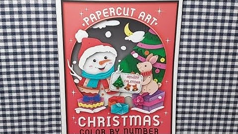 Papercut Art Christmas Advent Color by Number by Sachin Sachdeva flip through