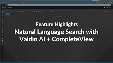 Natural Language Search with Vaidio AI + CompleteView