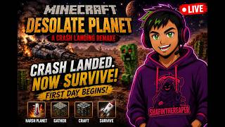 Minecraft: Desolate Planet LIVE 🚀🌍 | Will We Finally Escape! [Day-15]