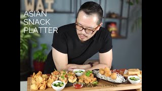 Home-made Aziatische borrelplank / Asian snack platter & Party finger food - Easy & delicious