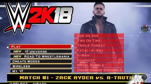 WWE 2K18 PSP MENU UPDATES