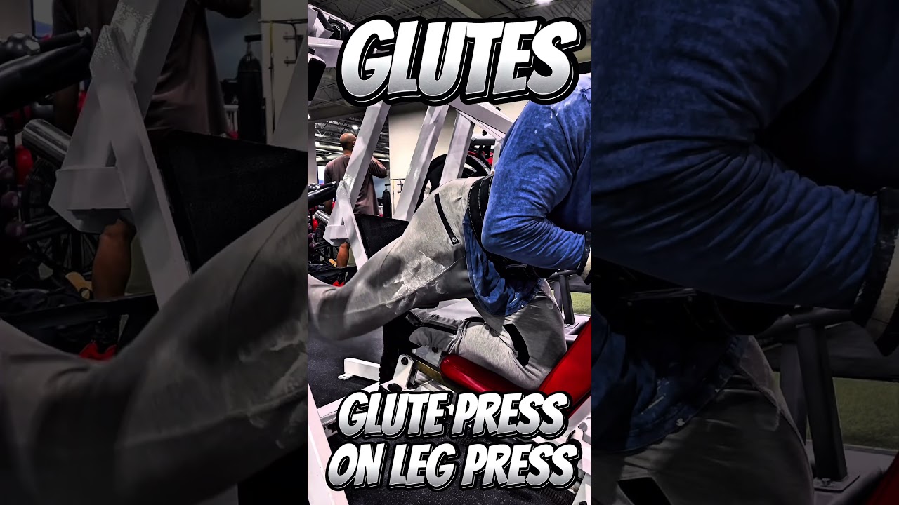 GLUTE PRESS IN LEG PRESS FOR GLUTES #GLUTES #WORKOUT #MOTIVATION #workouttips #butt