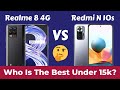 Redmi Note 10s vs Realme 8 | Best Mobile Phone Under ₹15,000 | HDXT TECHZ