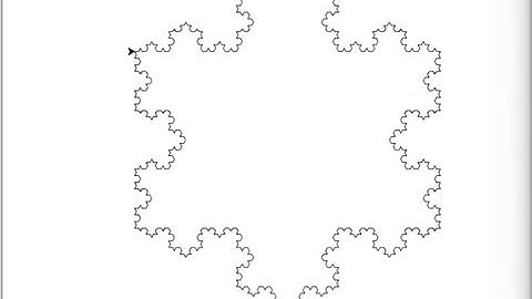 Koch snowflake animation