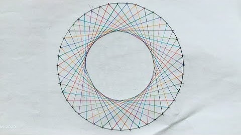 Spirograph art without tools | Geometric art | Relaxing art to watch