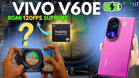 VIVO V60E NEW UPDATE 4.0 PUBG SUPER SMOOTH +120 FPS TEST!🤯🔥New Sensitivity Setup!