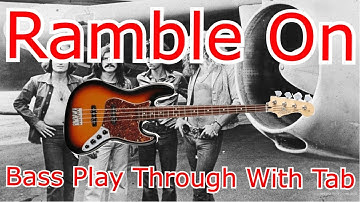Thumbnail of Led Zeppelin - Ramble On - Bass Cover - With Tab