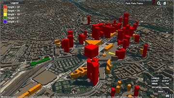 3D city metadata styling from openstreetmap dataset