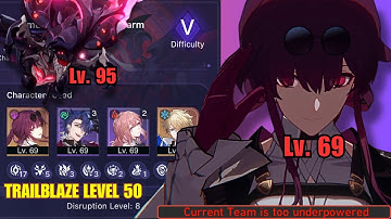 Trailblaze Lv50 vs Lv95 True Sting | Difficulty 5 Swarm Disaster | Kafka | Honkai: Star Rail