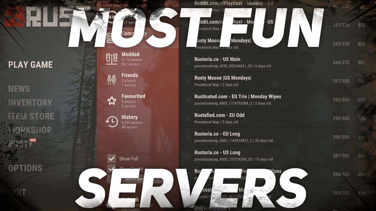 rust servers  New Update  Rust Quick Server Guide For Beginners (Best Servers To Play)