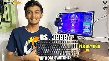 Optical Switches Gaming Keyboard On A Budget | Cosmic Byte Trinity Keybord unboxing & review