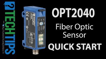 Wenglor OPT2040 Fiber Optic Sensor Quick Start from AutomationDirect
