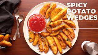 SPICY GARLIC POTATO WEDGES