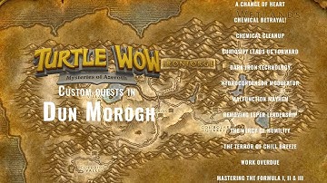 Dun Morogh! All 14 Custom Turtle wow Quests