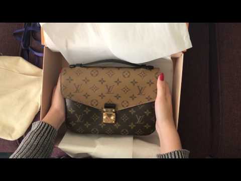 Unboxing Louis Vuitton Pochette Métis in Reverse Monogram 