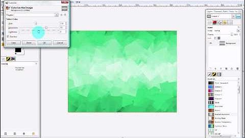 GIMP tutorial Pattern