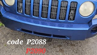 Jeep Patriot code P2088 P2090 Won't start! How to fix