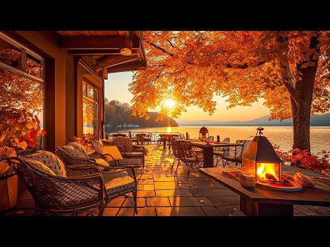 Smooth Piano Jazz Music to Stress Relief in Cozy Coffee Shop Ambience 🍂 Relaxing Autumn Morning Jazz