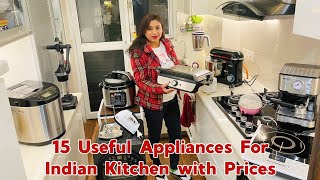 Daily में काम आने वाले 15 Most Useful Kitchen Appliances 👩‍🍳 With Prices || Indian Mom Studio