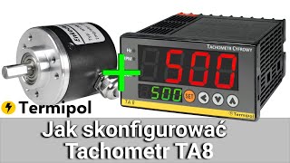 Jak skonfigurować tachometr TA8 z enkoderem inkrementacyjnym HY (Zestaw do pomiaru prędkości)