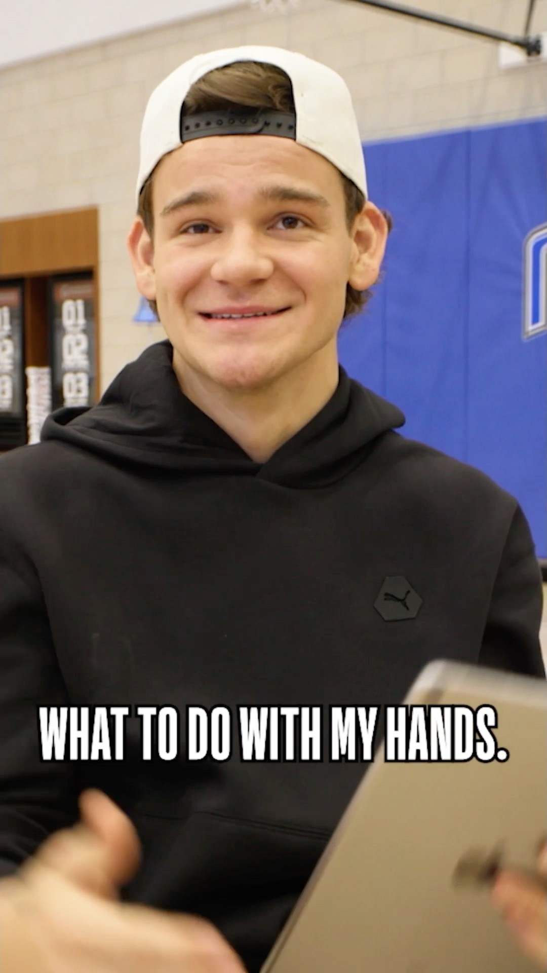 Mac McClung talks about giving the “it’s over” gesture in the 2023 Slam Dunk Contest!