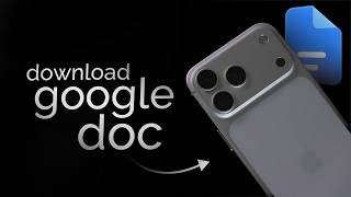 How to Download Google Doc on iPhone